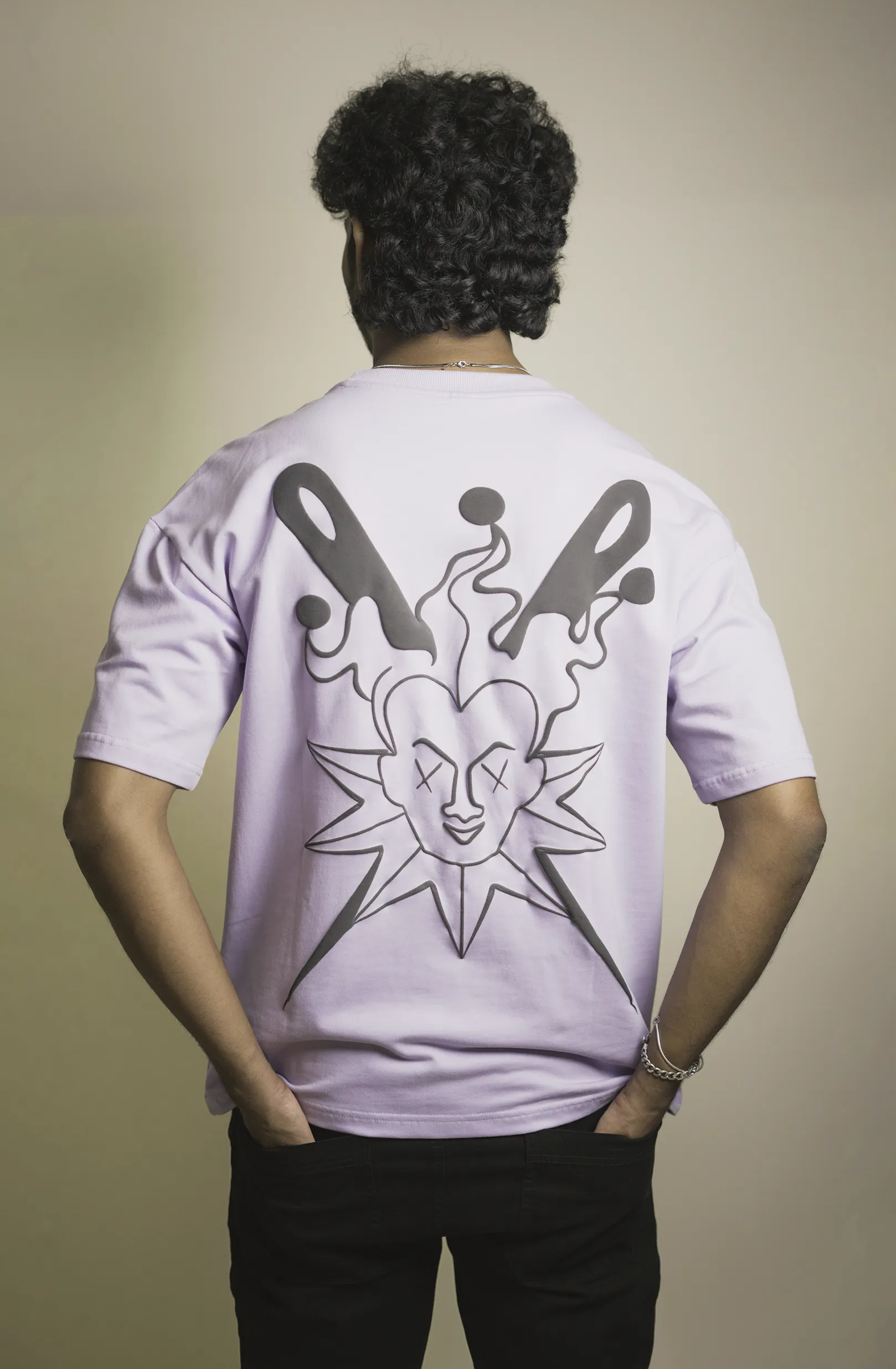 JOKER Lavendar Drop Shoulder T-shirt