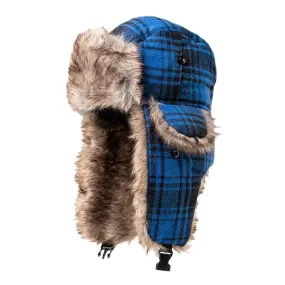 Kids Trapper Hat | Flannel | Blue