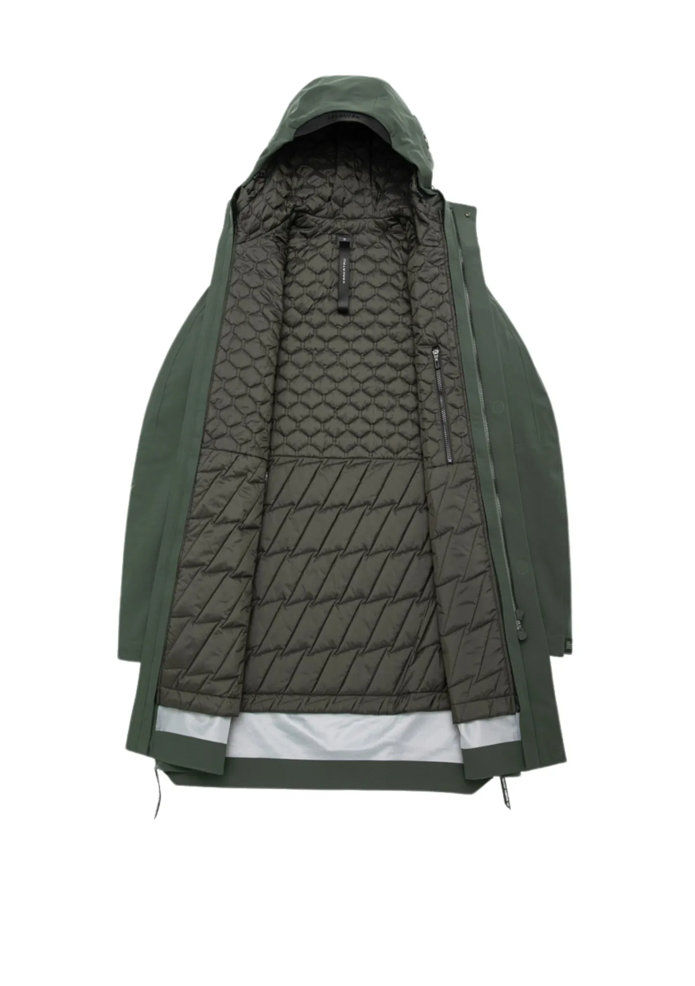 Stylish Teal Green Krakatau 3-in-1 Waterproof Long Coat