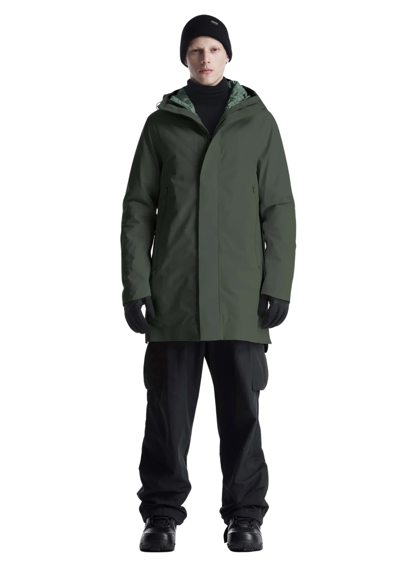 Stylish Teal Green Krakatau 3-in-1 Waterproof Long Coat