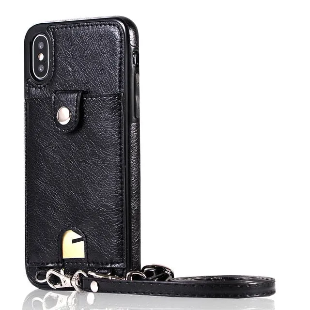 Leather Wallet For iPhone