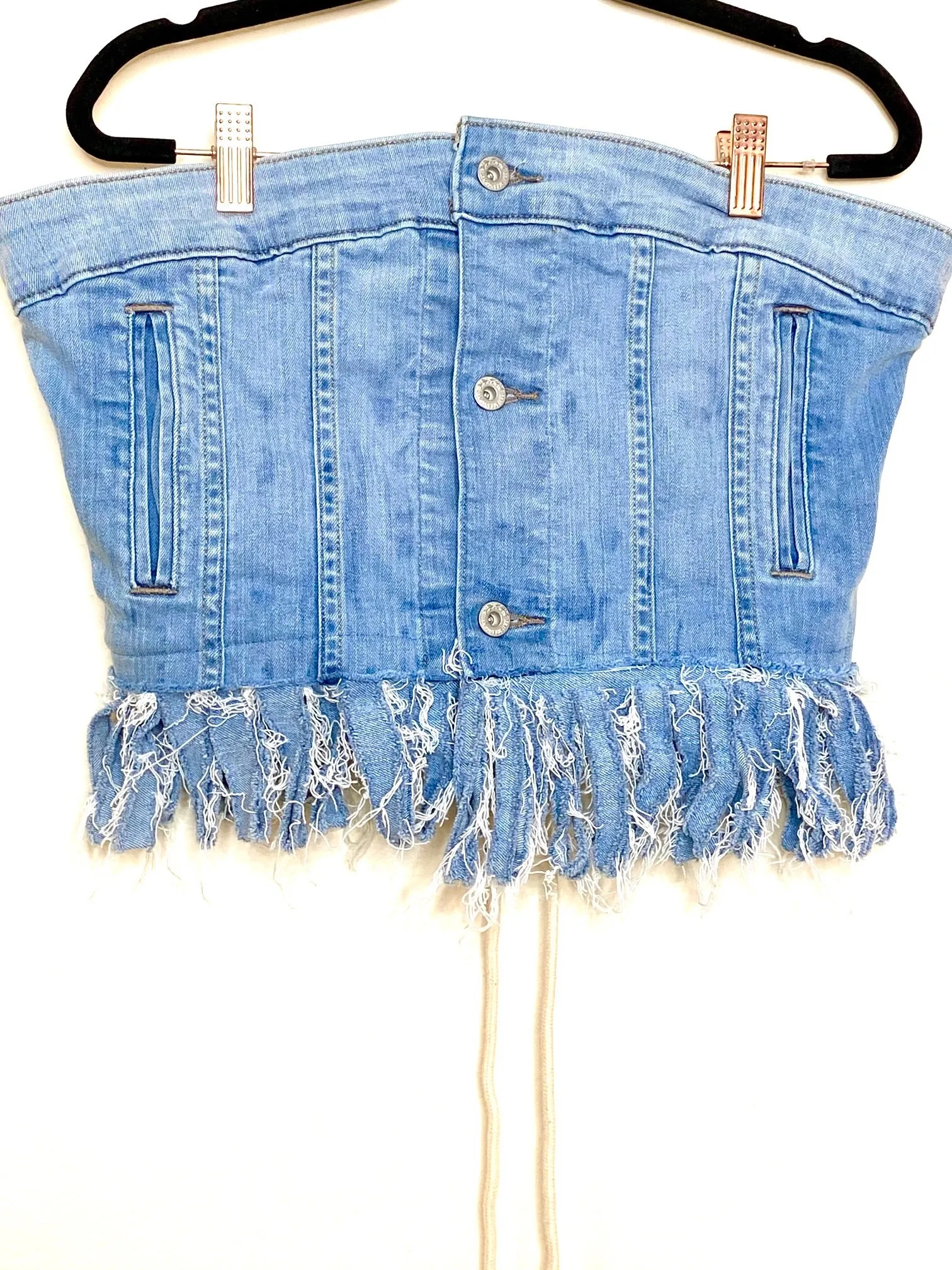 LEVIS Fringe Lace Up Corset