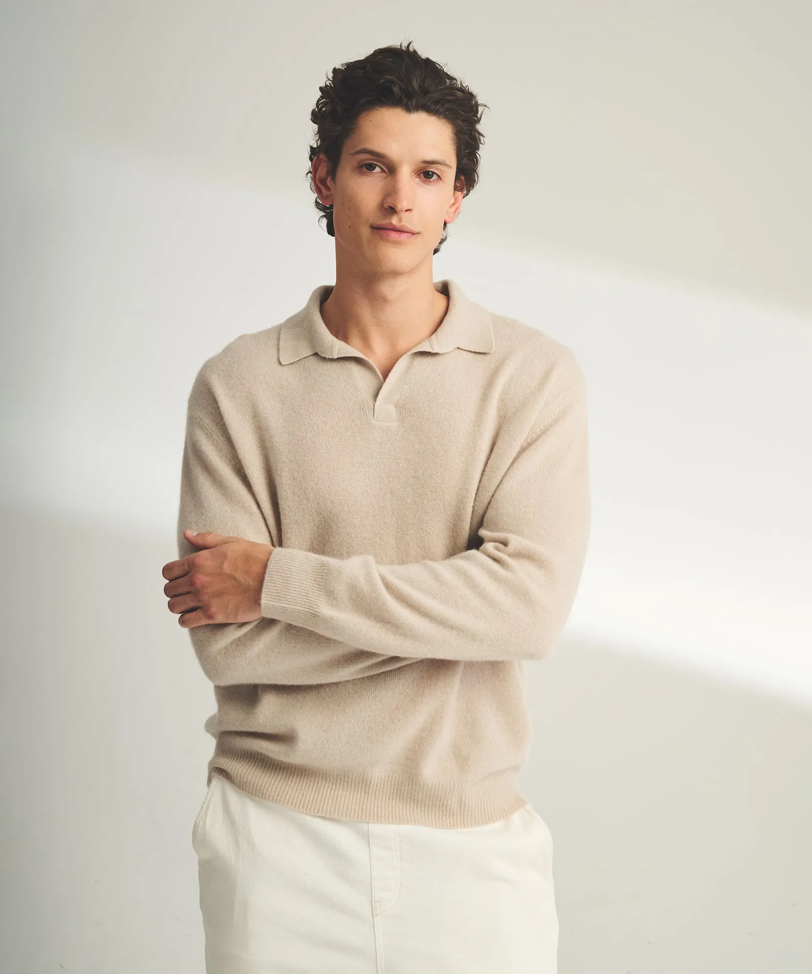 Lightweight Cashmere Relaxed Polo