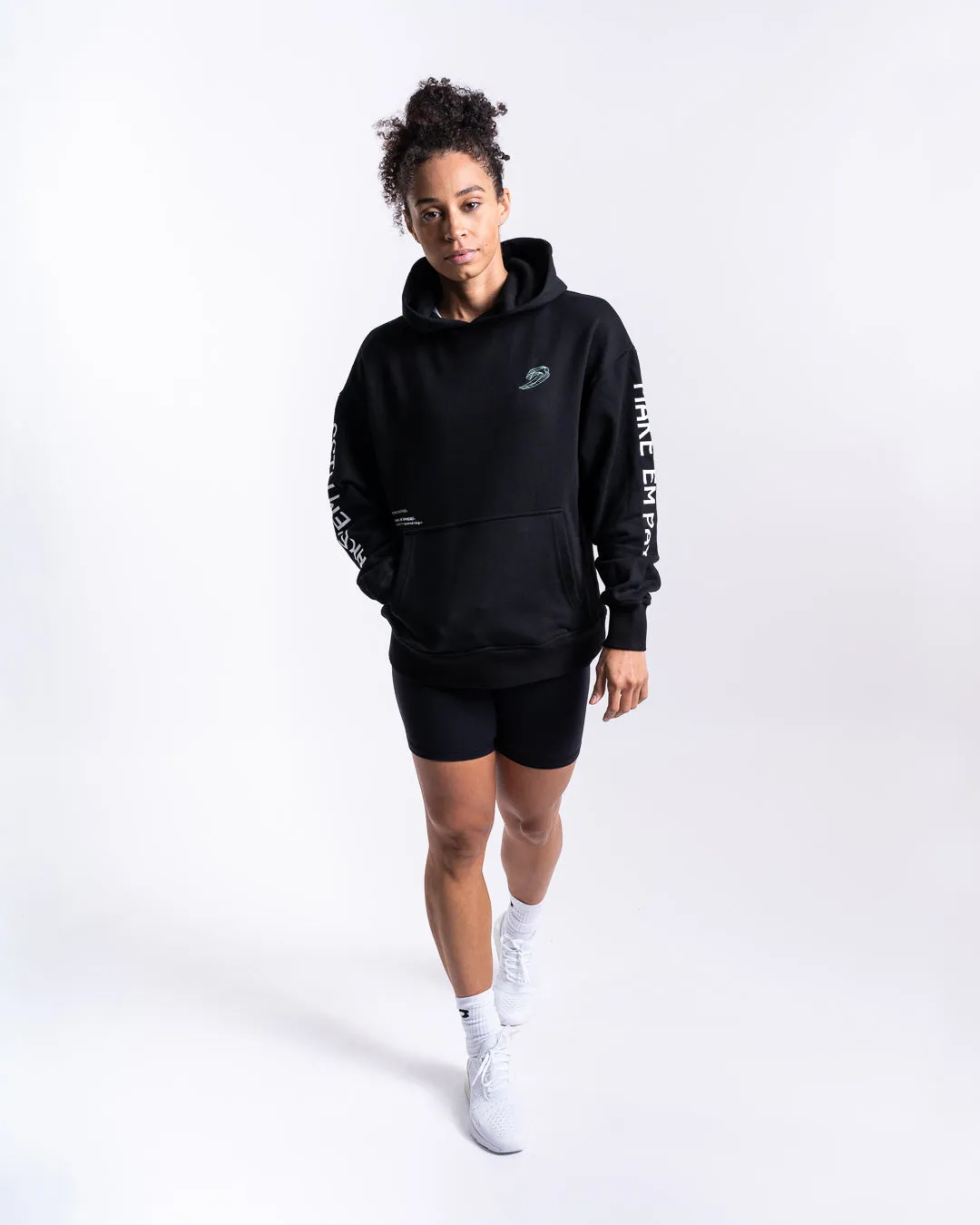 Make 'Em Miss Oversized Hoodie - Black