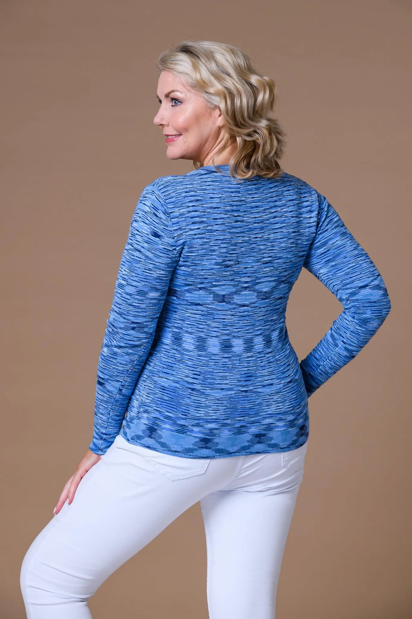 Marl Pointelle Sweater