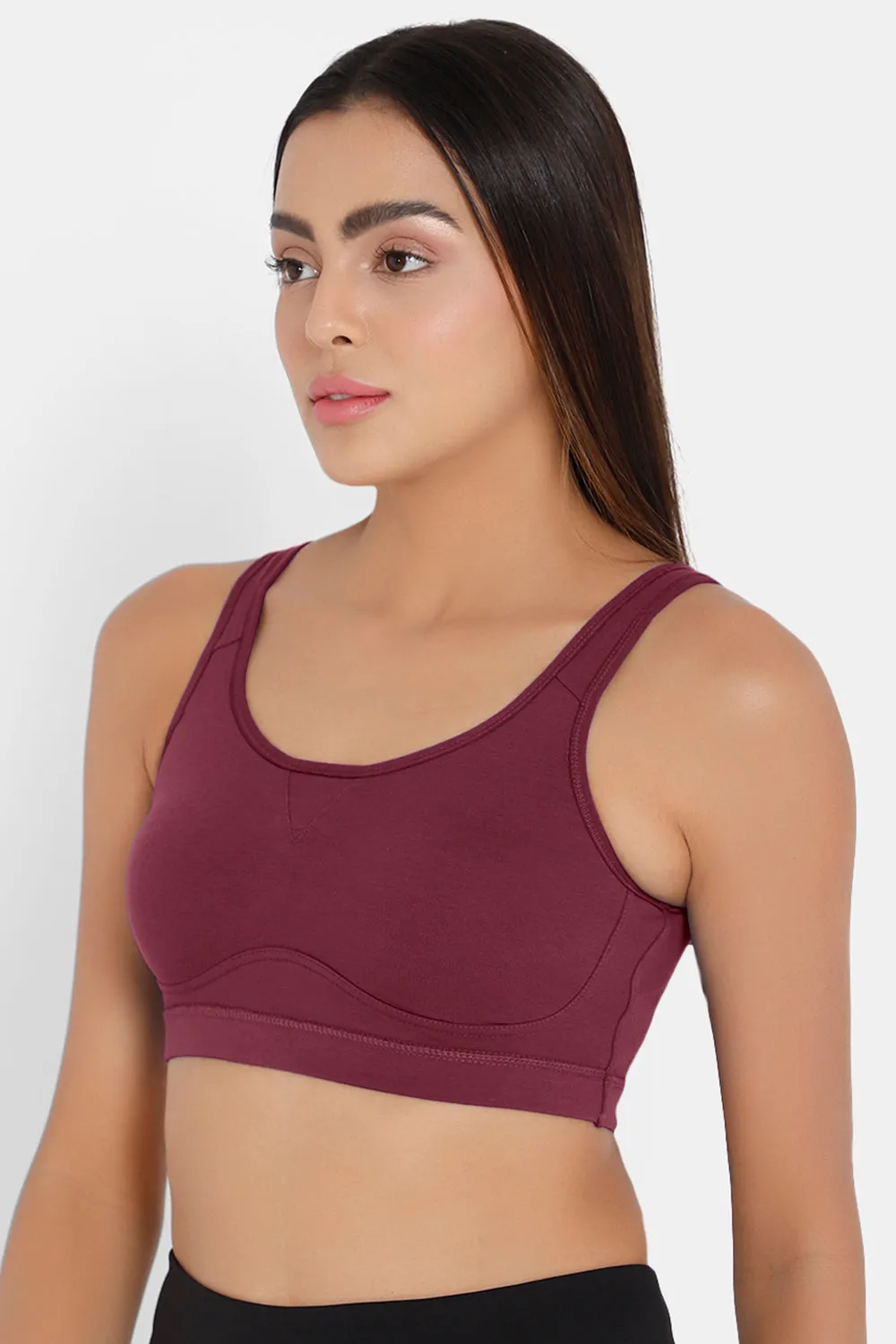 Medium Coverage Non-Padded Non-Wired Intimacy Active Sports Bra - CA15