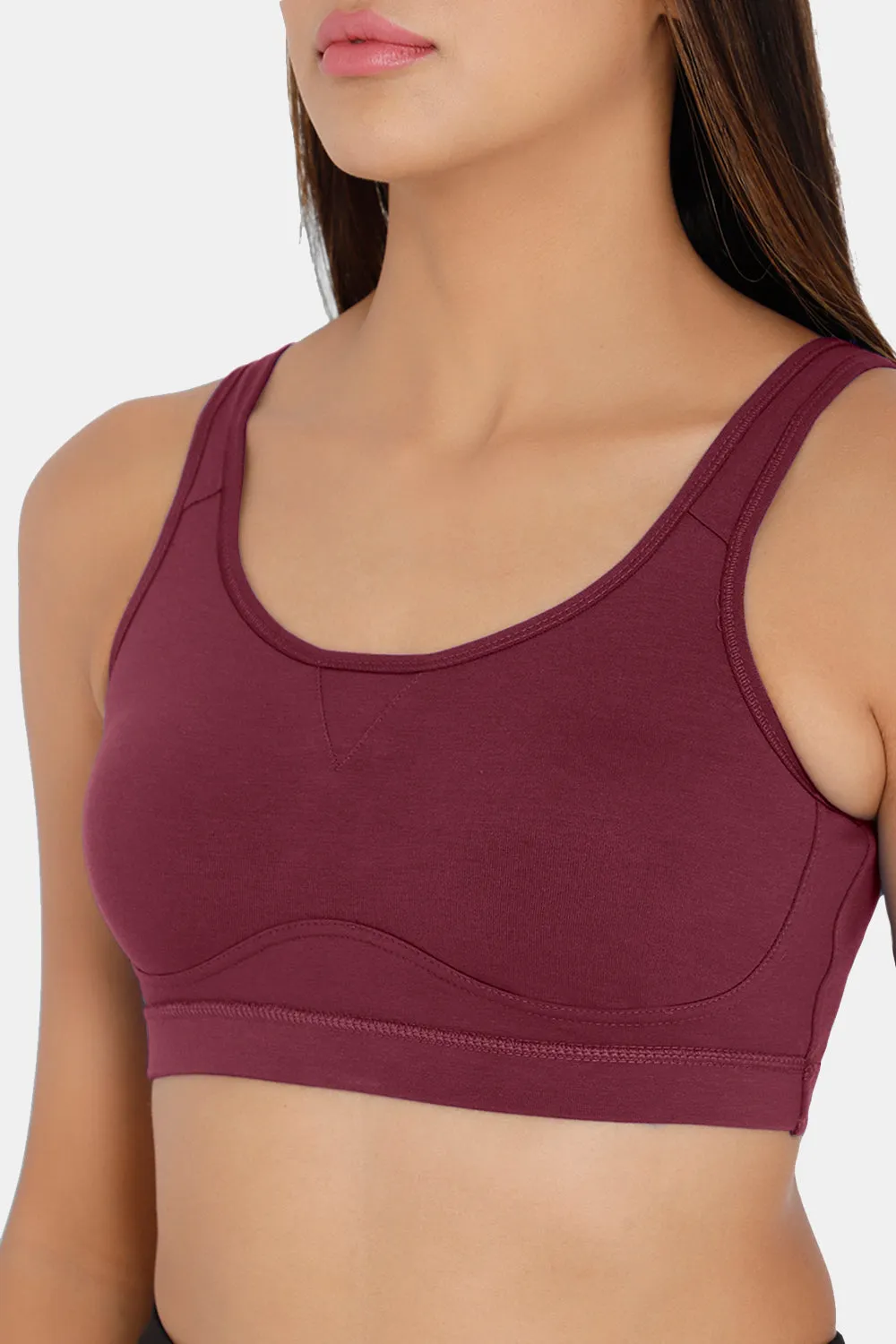 Medium Coverage Non-Padded Non-Wired Intimacy Active Sports Bra - CA15