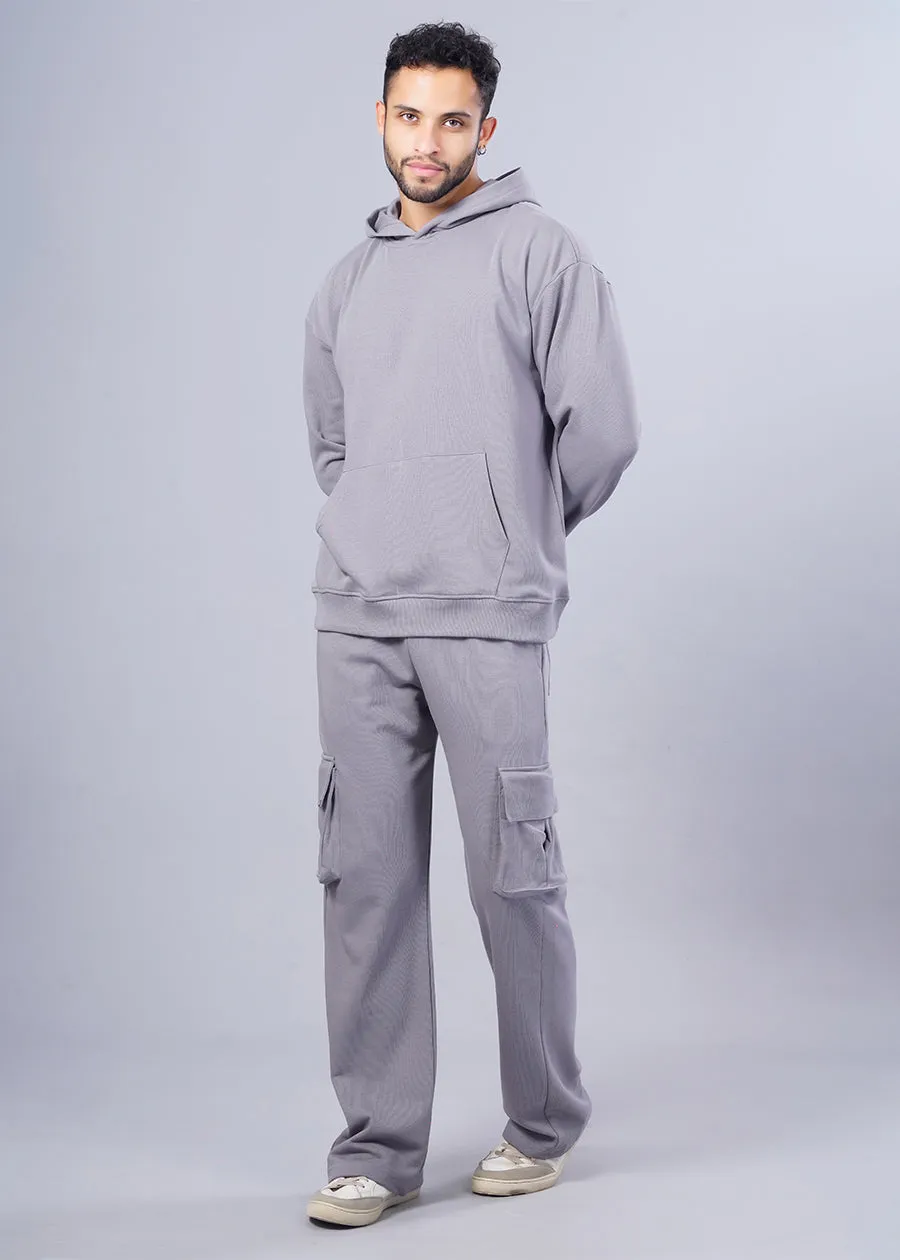 Men Premium Terry Co-ord Set - Ash Grey