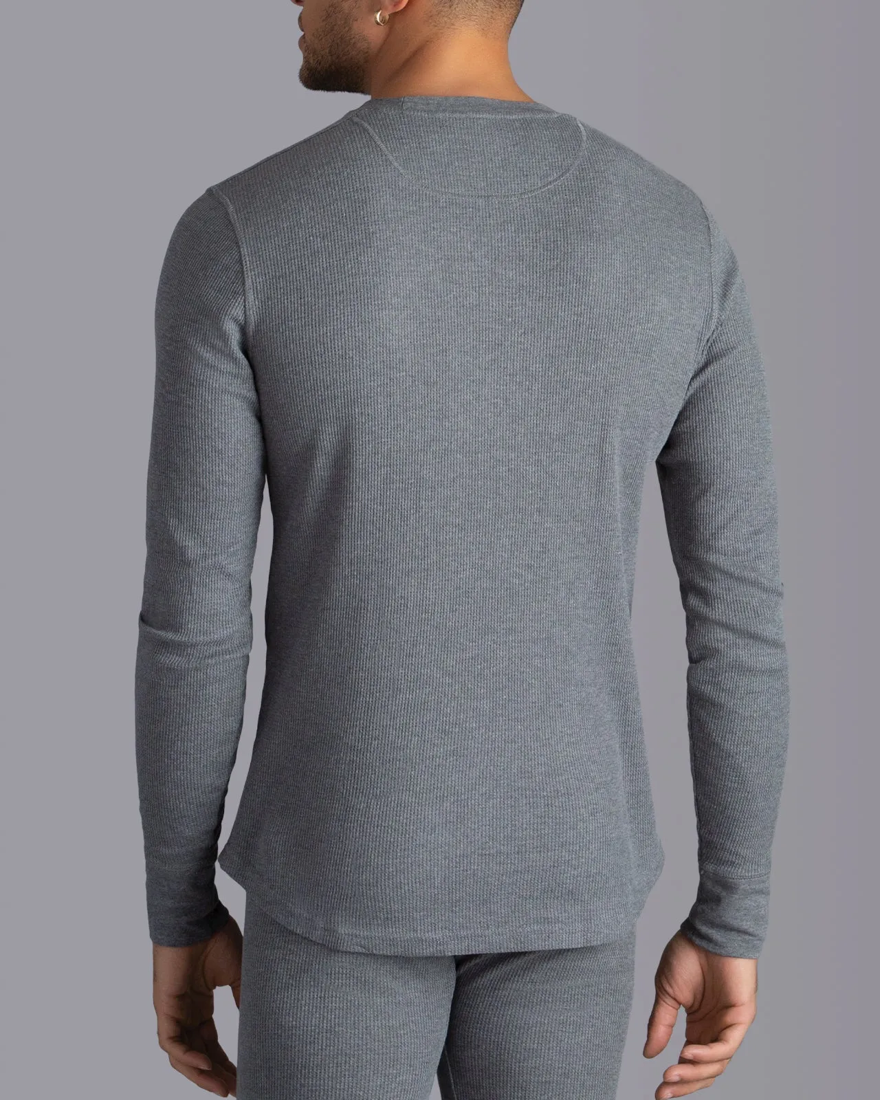 Men's WAFFLE Thermal Crewneck