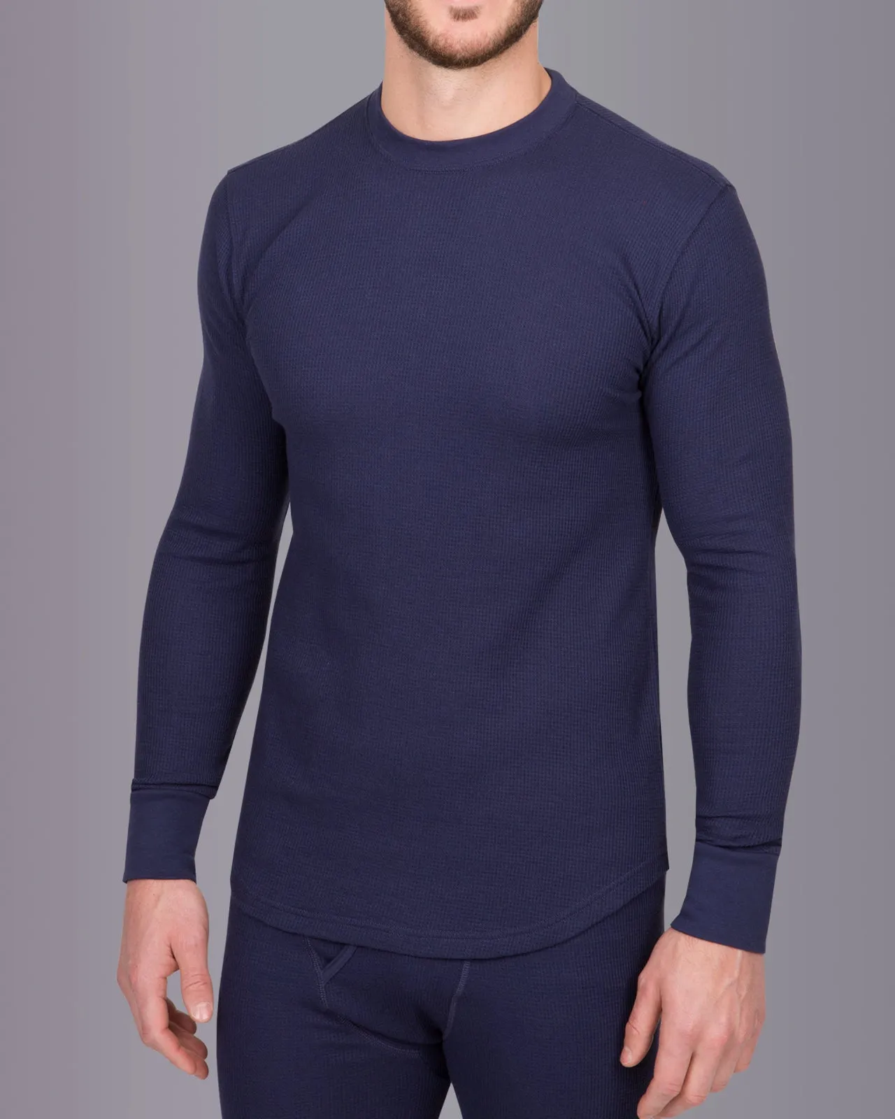 Men's WAFFLE Thermal Crewneck