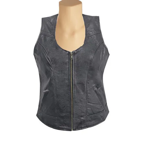 Minimalist leather vest