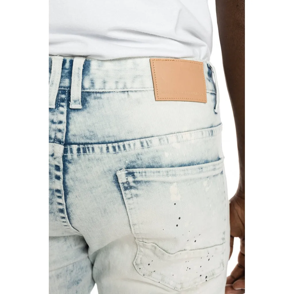 Mushroom  Fashion Jeans - Plaster Blue