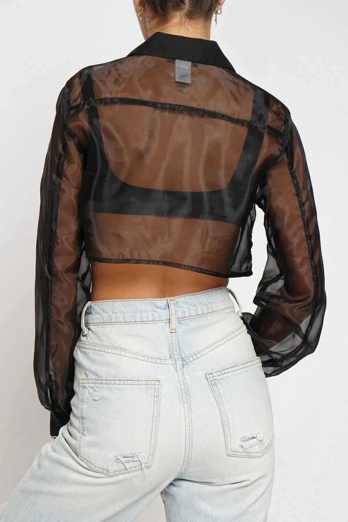 Organza Cropped Shirt