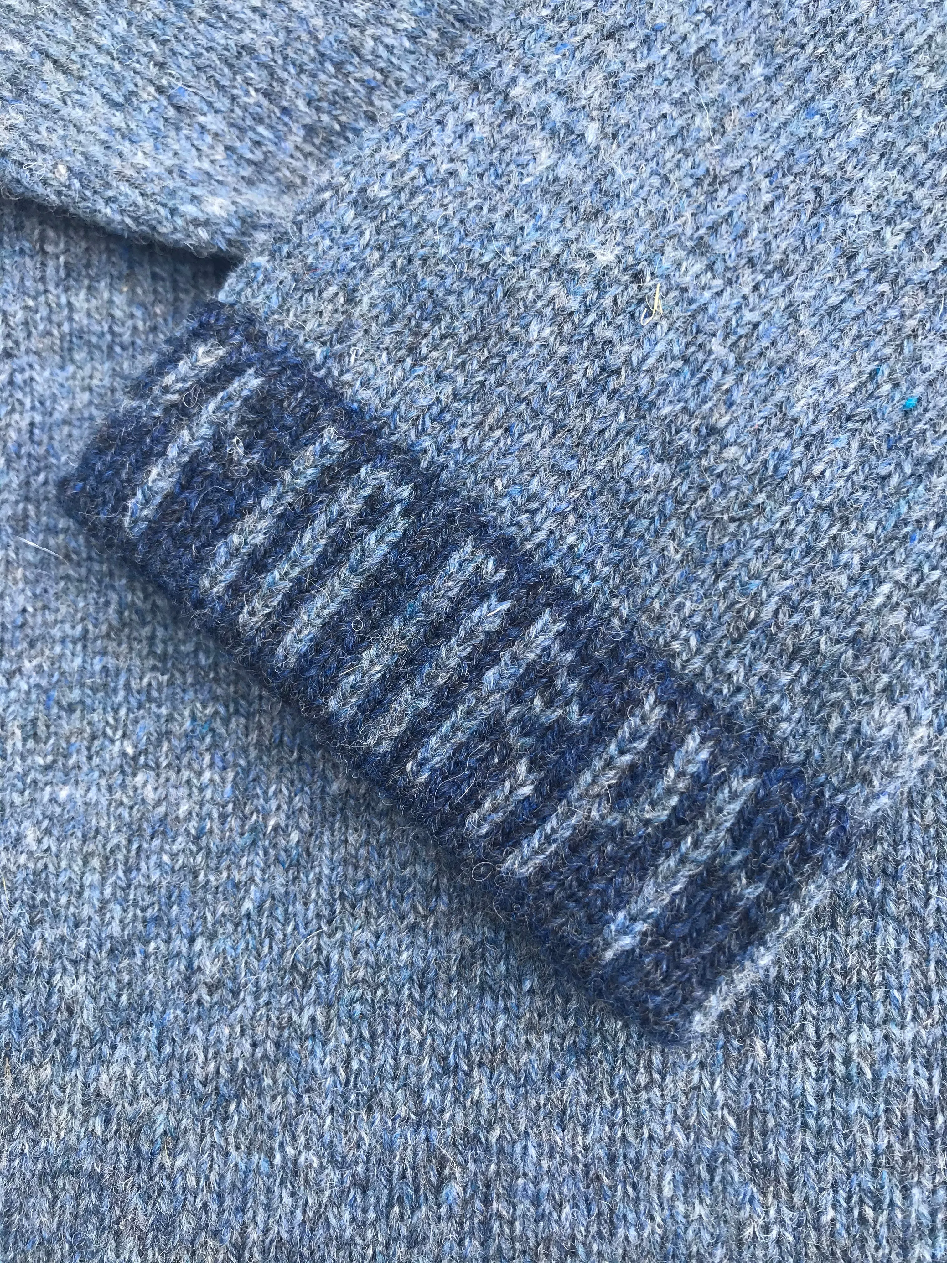 Orkney Tunic with Runes Trims in Denim Blue