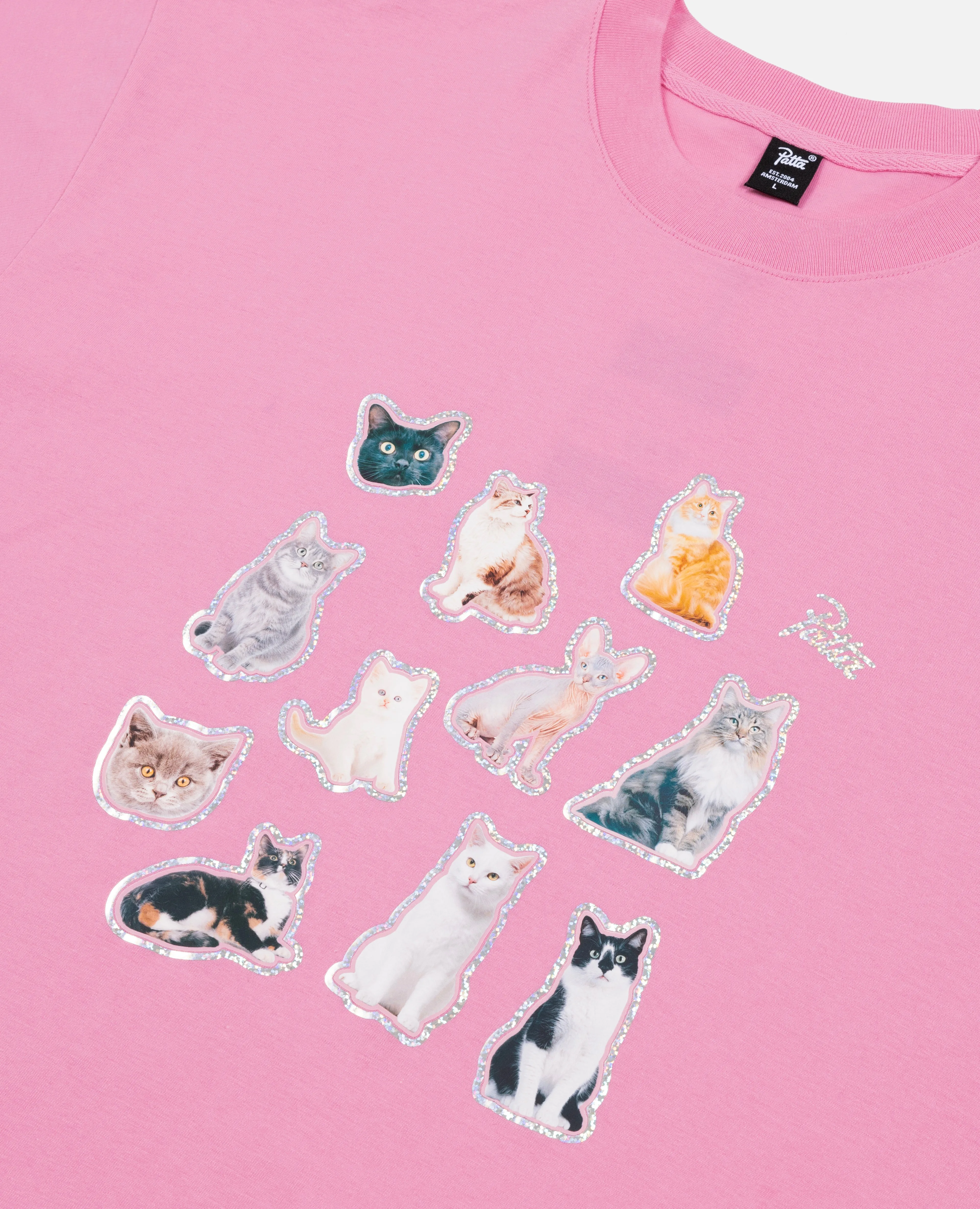 Patta Cats T-Shirt (Begonia Pink)