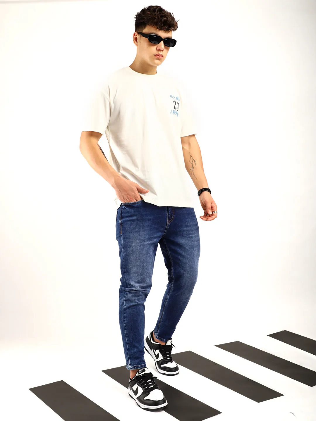 Refined Blue Ankle Fit jeans