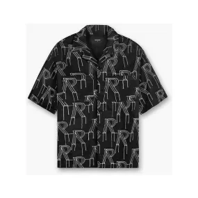 Represent Embroidered Initial Shirt Black