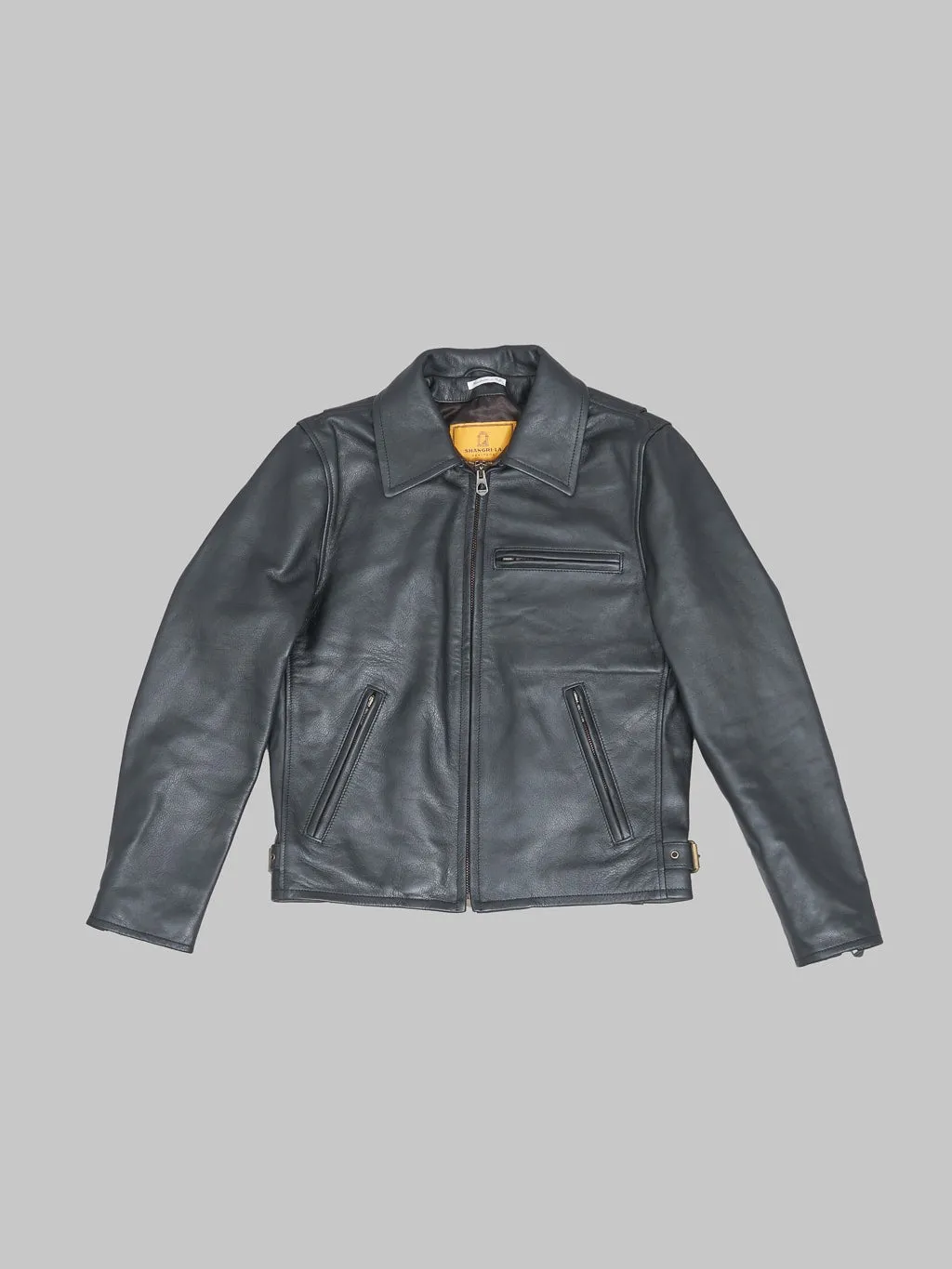 Shangri-La Heritage "Varenne" Black Leather Jacket