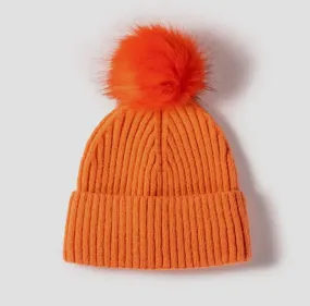 Solar Eclipse - Pom Beanie Orange