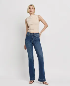 Sustainability - High Rise Trouser Hem Bootcut Jeans