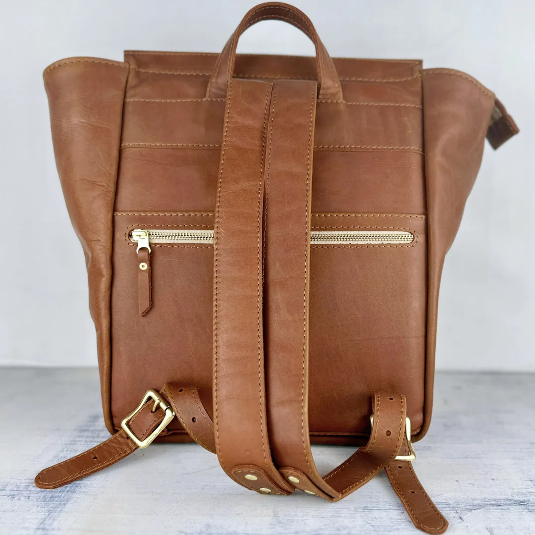 The Leather All Seasons Backpack - Warm Tan