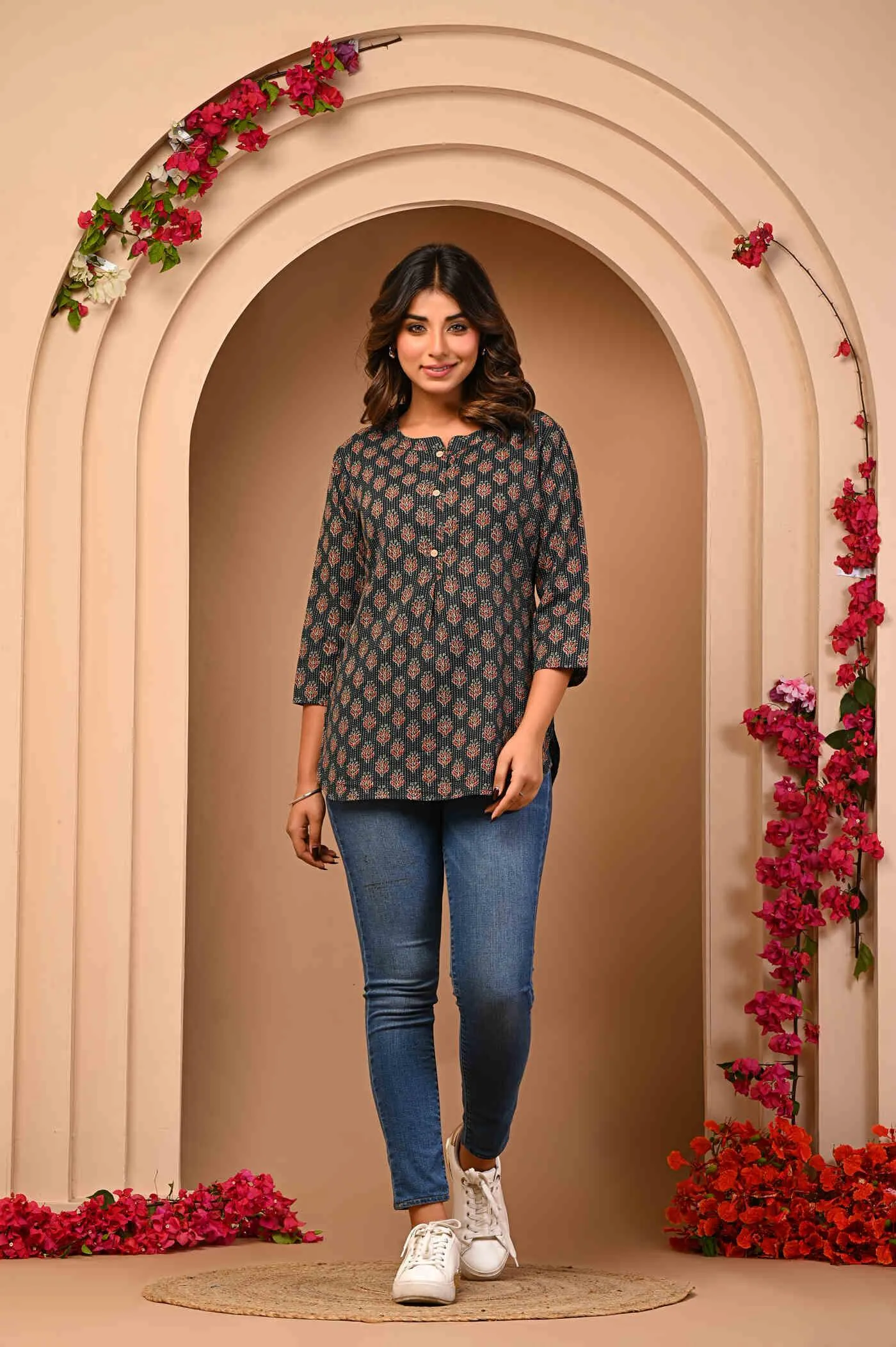 Trendy Stylish Printed Short Kurti