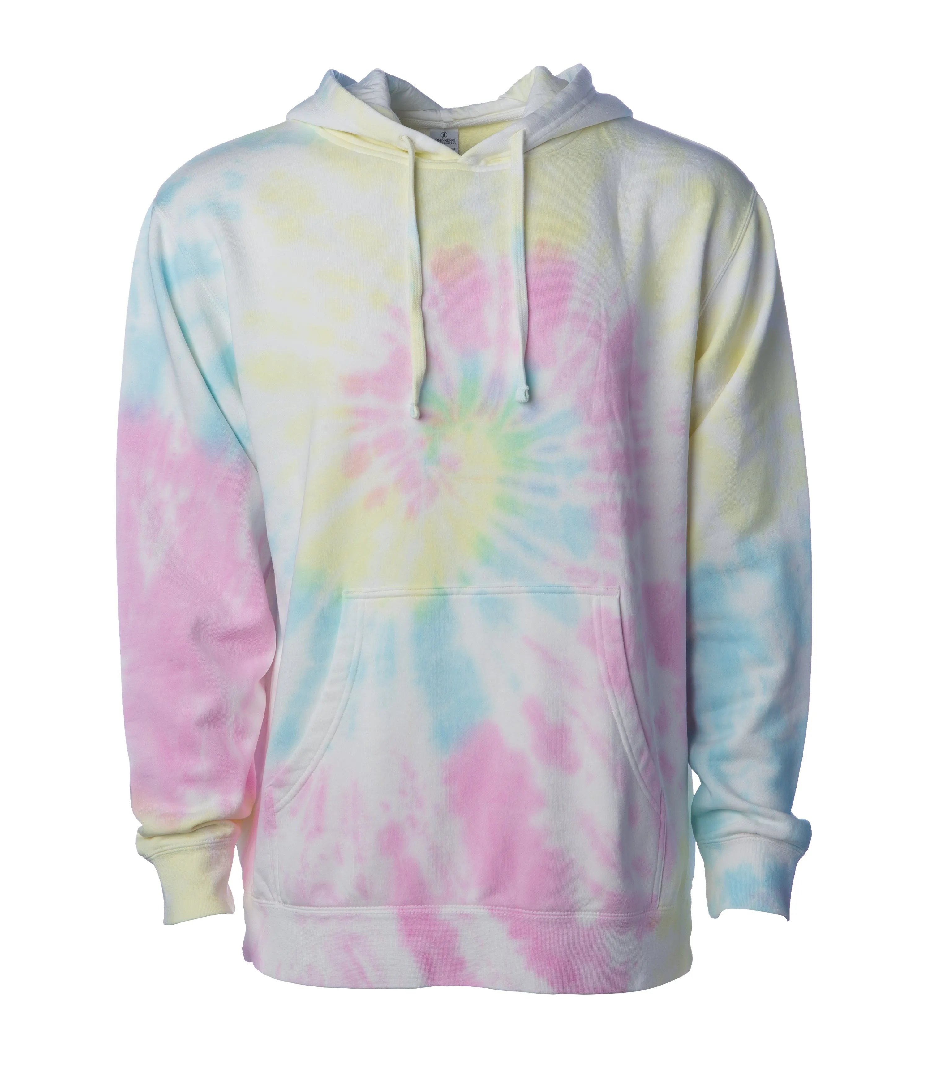 Unisex Midweight Tie Dye Hooded Pullover