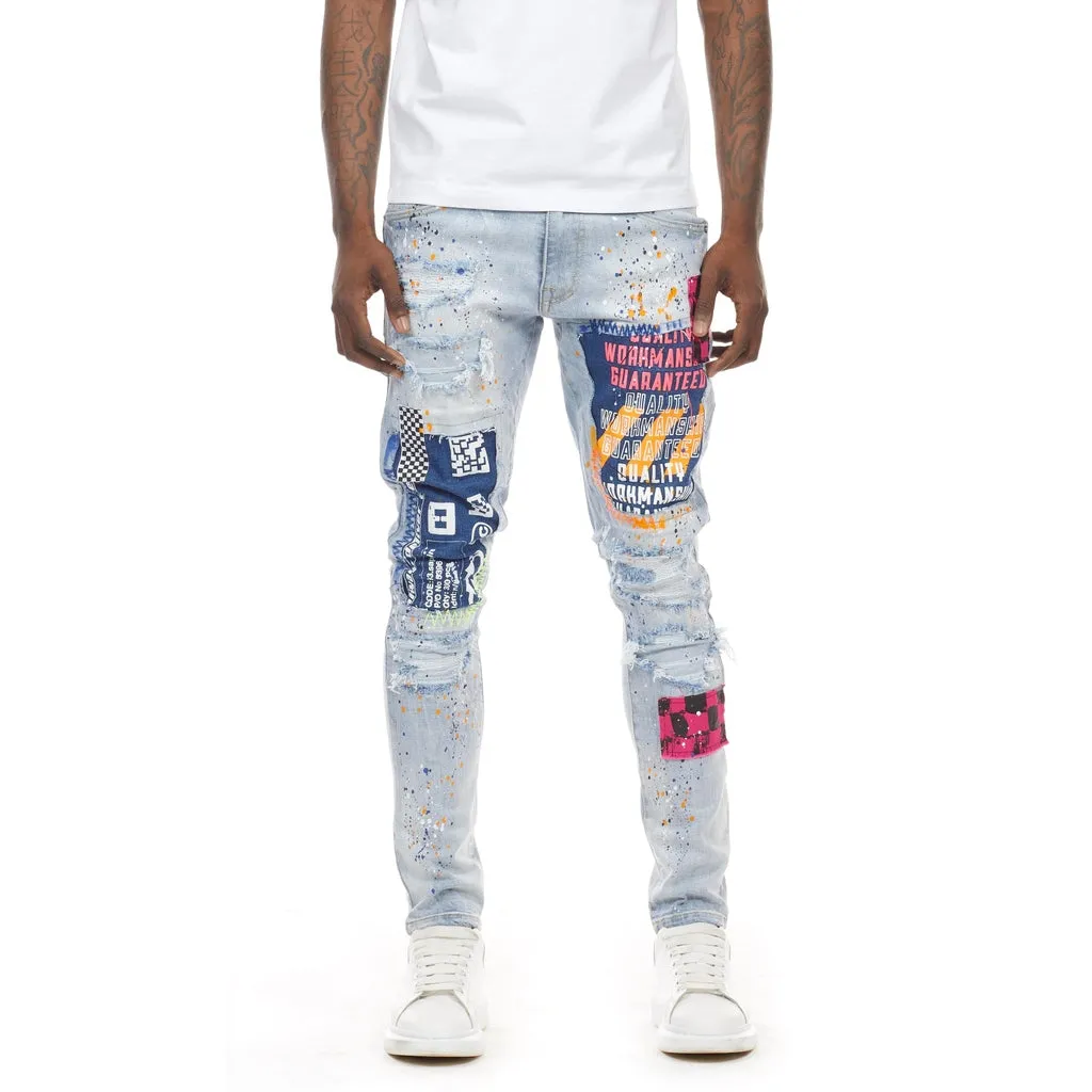 Utility Fashion Jeans - Montauk Blue