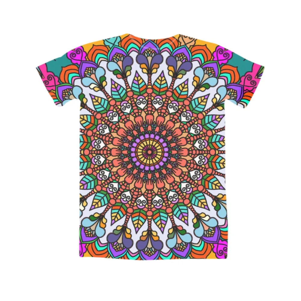 Vibrant Mandala Art All-Over Print T-Shirt