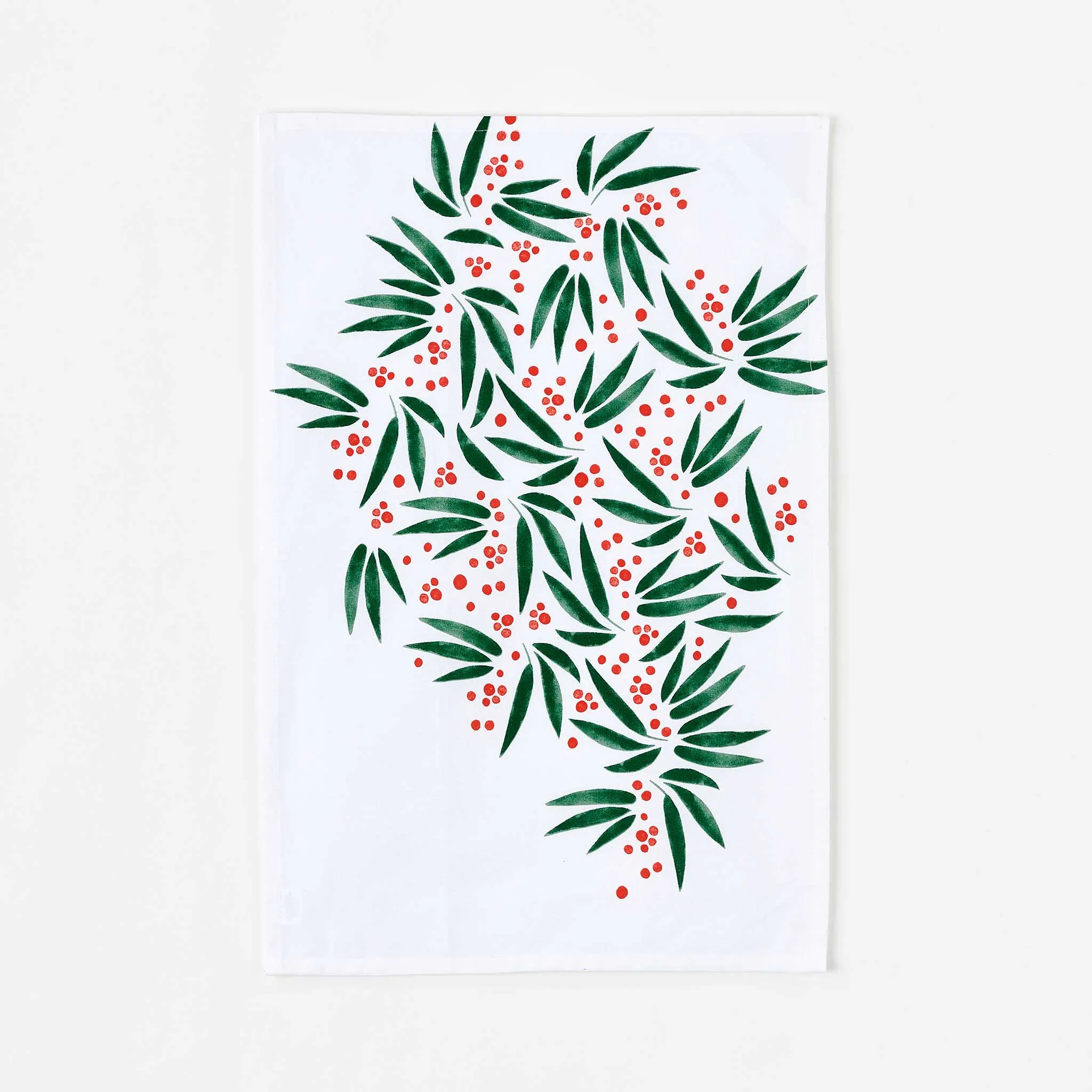 Winter Holiday Tea Towel