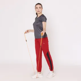 Women Fashion Jogger Pants - Biking Red