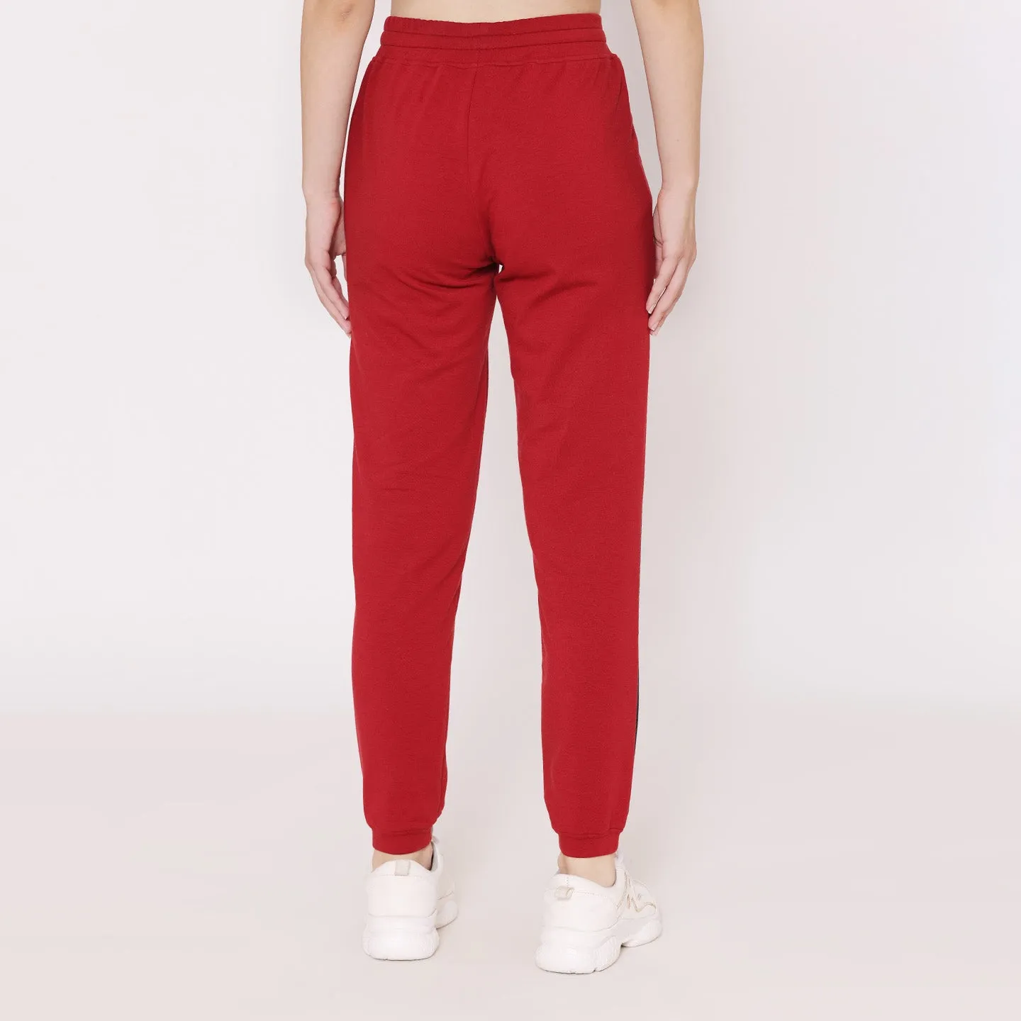 Women Fashion Jogger Pants - Biking Red