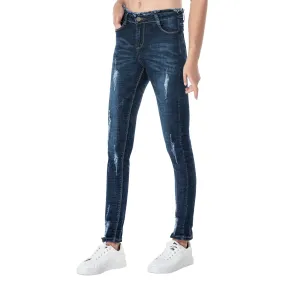 Womens Ripped Stretch Jeans