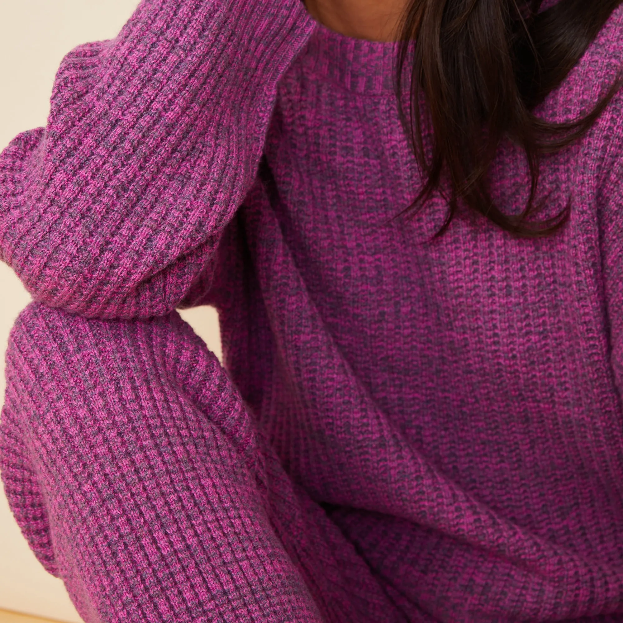 Wool Cashmere Space Dye Sweater