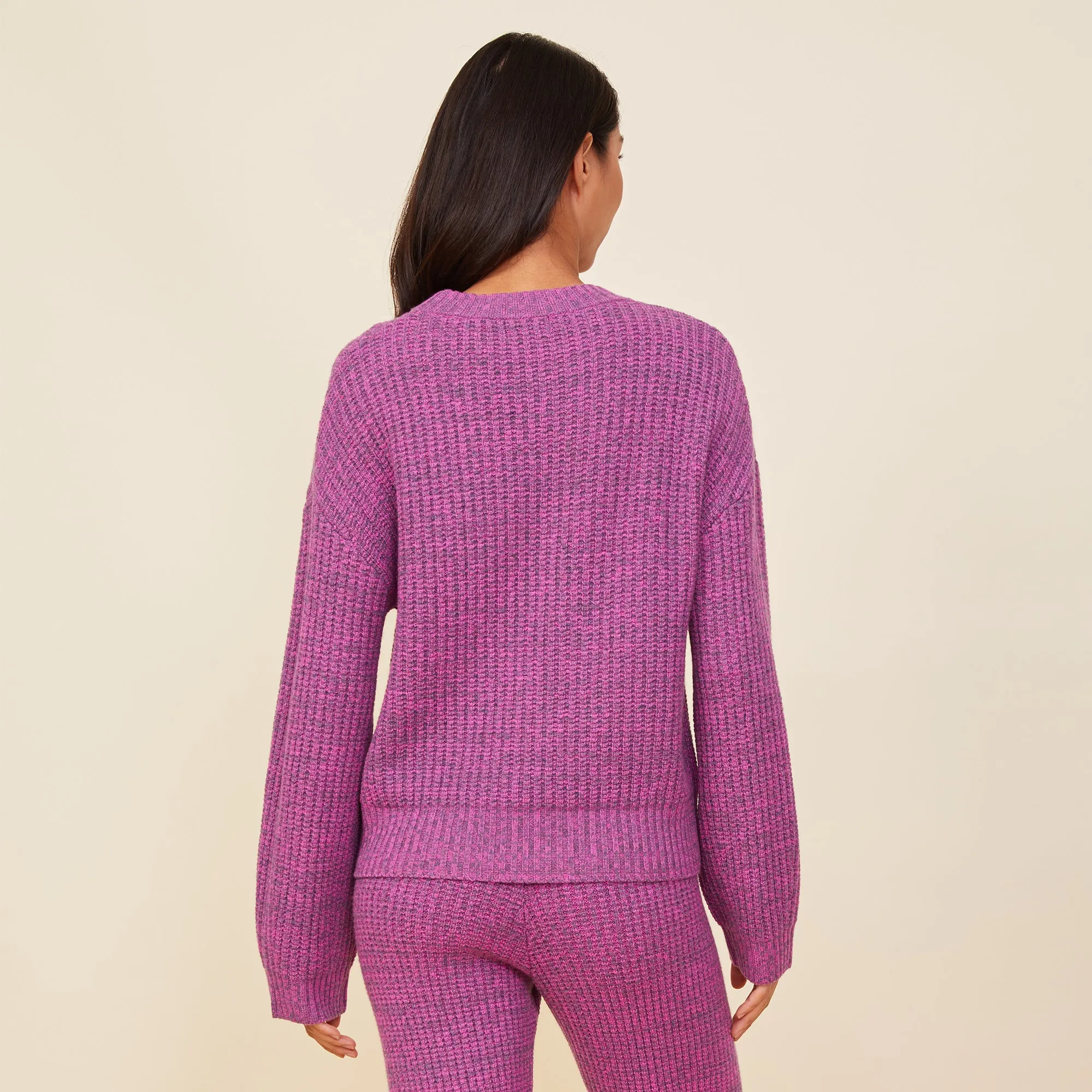 Wool Cashmere Space Dye Sweater